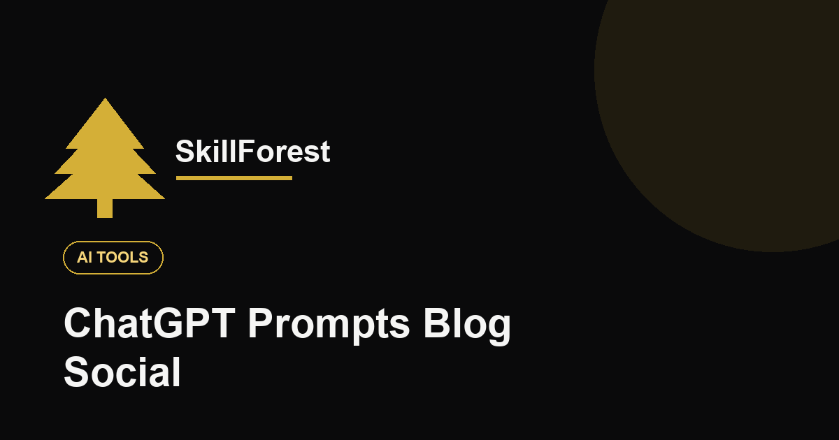 ChatGPT Prompts Blog आणि Social Media Content साठी (Ready to Use)