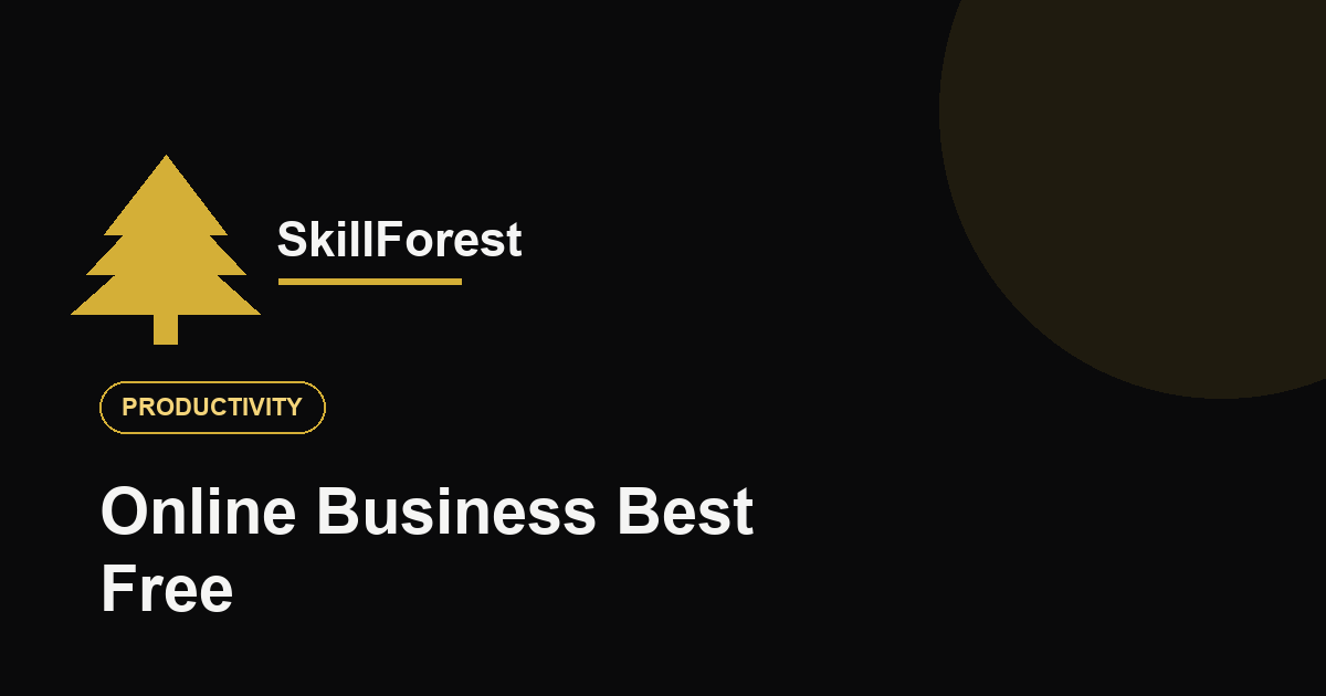 Online Business साठी Best Free Tools 2026